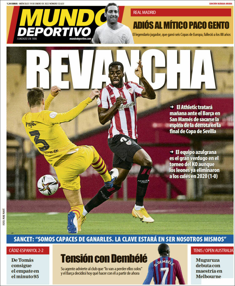 Portada de Mundo Deportivo Bizkaia (España)
