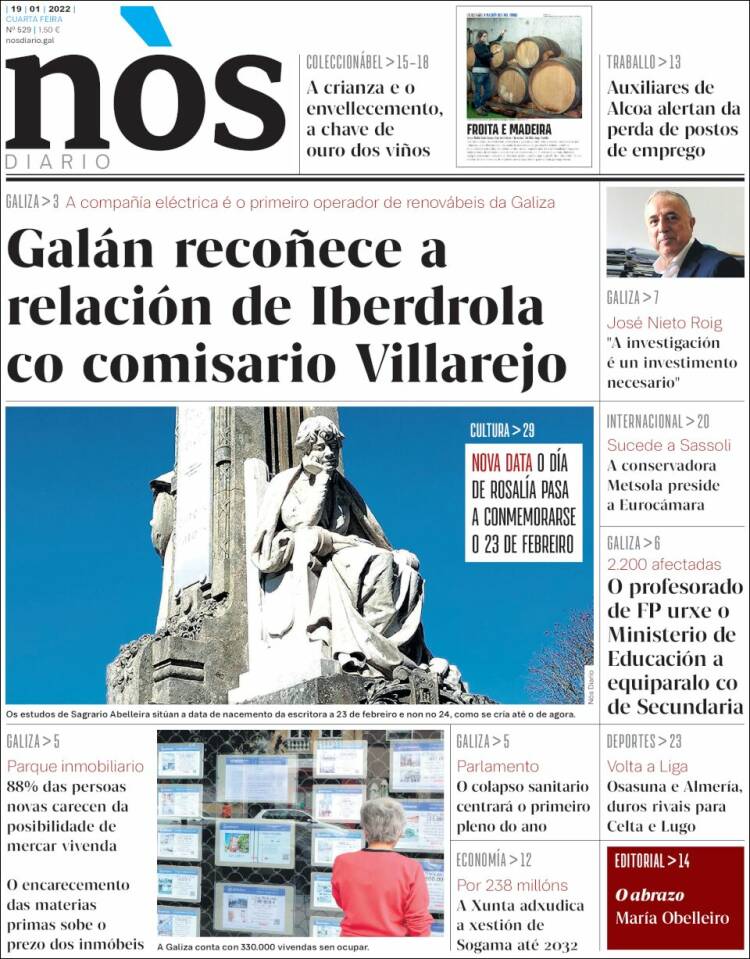 Portada de Nòs Diario (España)