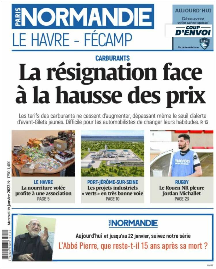 Portada de Le Havre Libre (Francia)