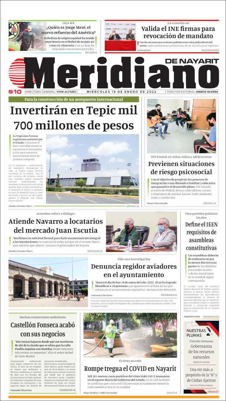 Portada de Meridiano (México)