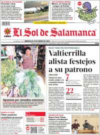 Portada de El Sol de Salamanca (México)