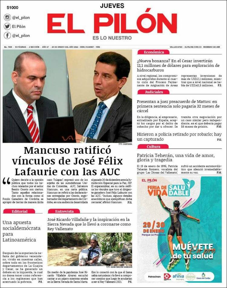 Portada de El Pilón (Colombia)