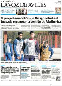 Portada de El Comercio - Avilés (Espa&ntilde;a)