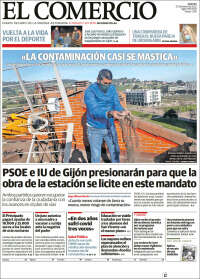 Portada de El Comercio - Gijón (Espa&ntilde;a)