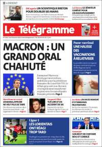 Portada de Télégramme (Francia)