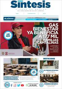 Portada de Síntesis Nacional (M&eacute;xico)