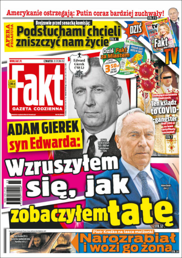 Portada de Fakt (Polonia)