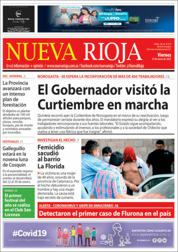 Portada de Nueva Rioja (Argentina)
