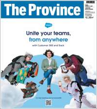 Portada de The Province (Canadá)