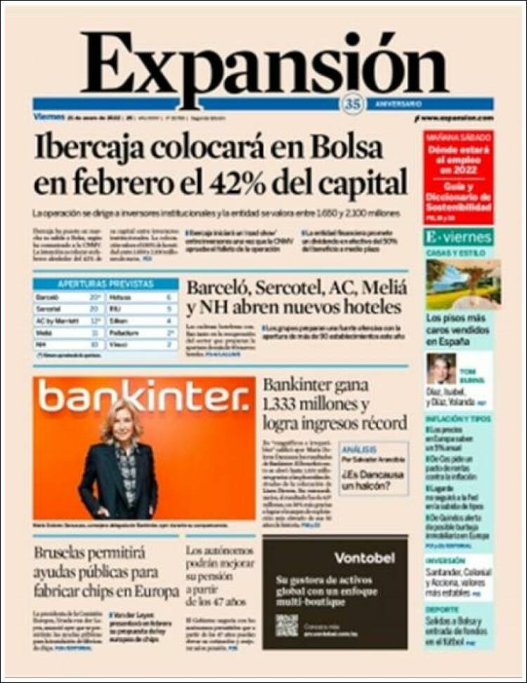 Portada de Expansión (Espa&ntilde;a)