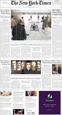 Portada de New York Times (USA)