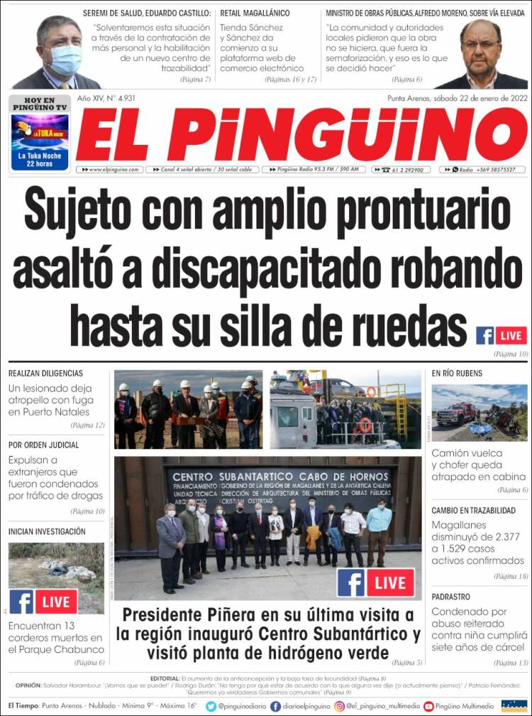 Portada de El Pingüino (Chile)