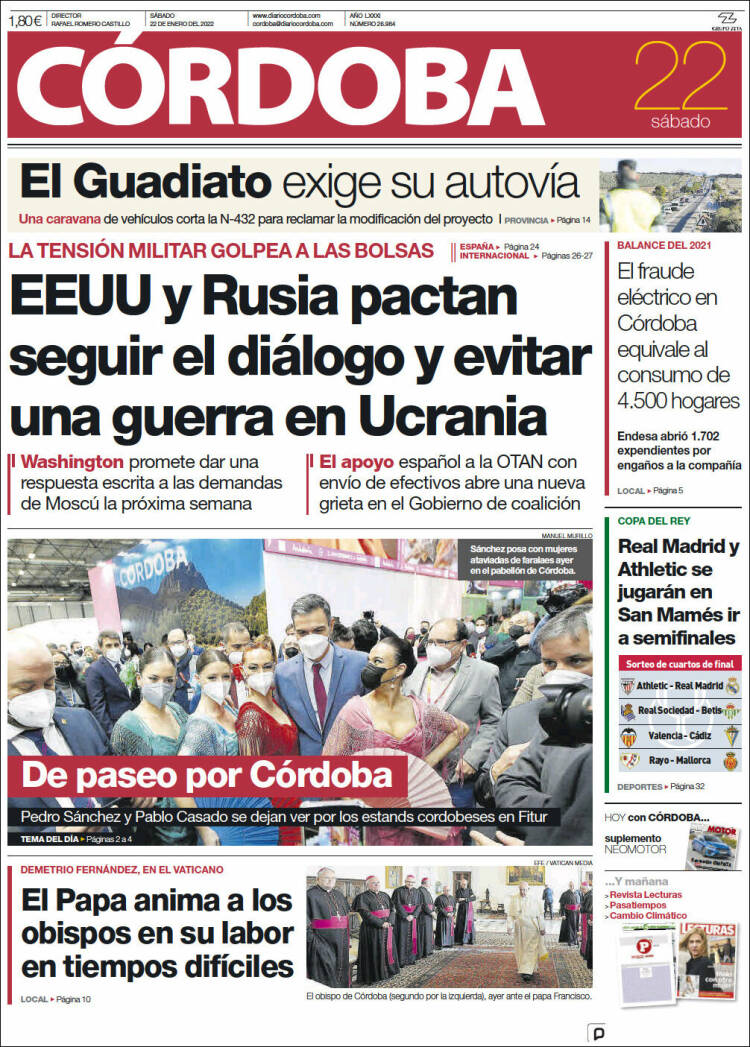 Portada de Diario de Córdoba (España)