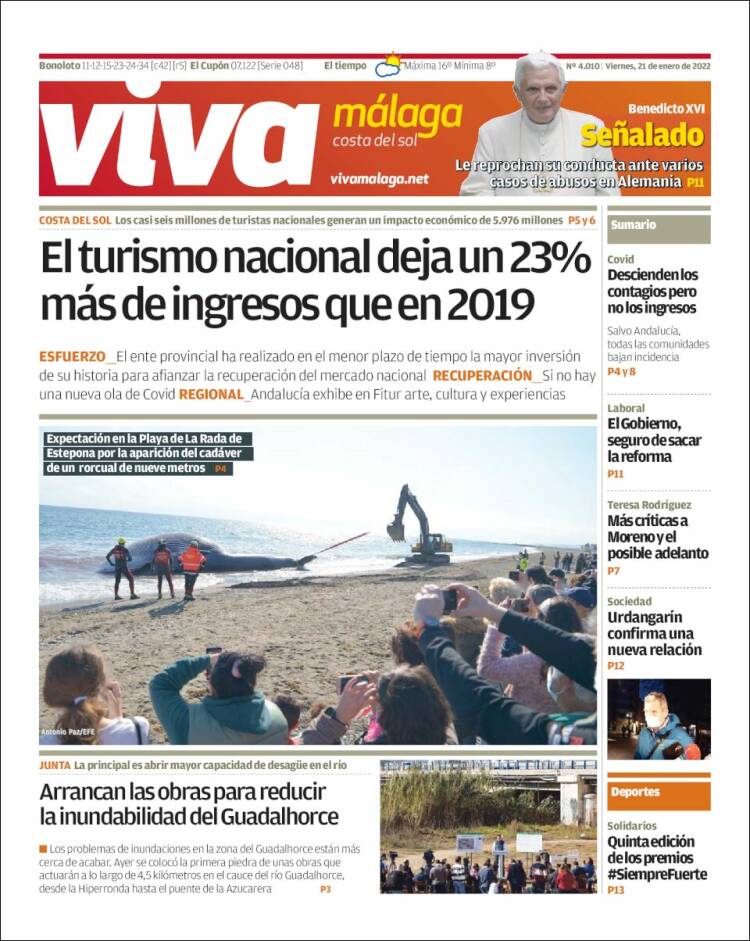 Portada de Viva Málaga (España)
