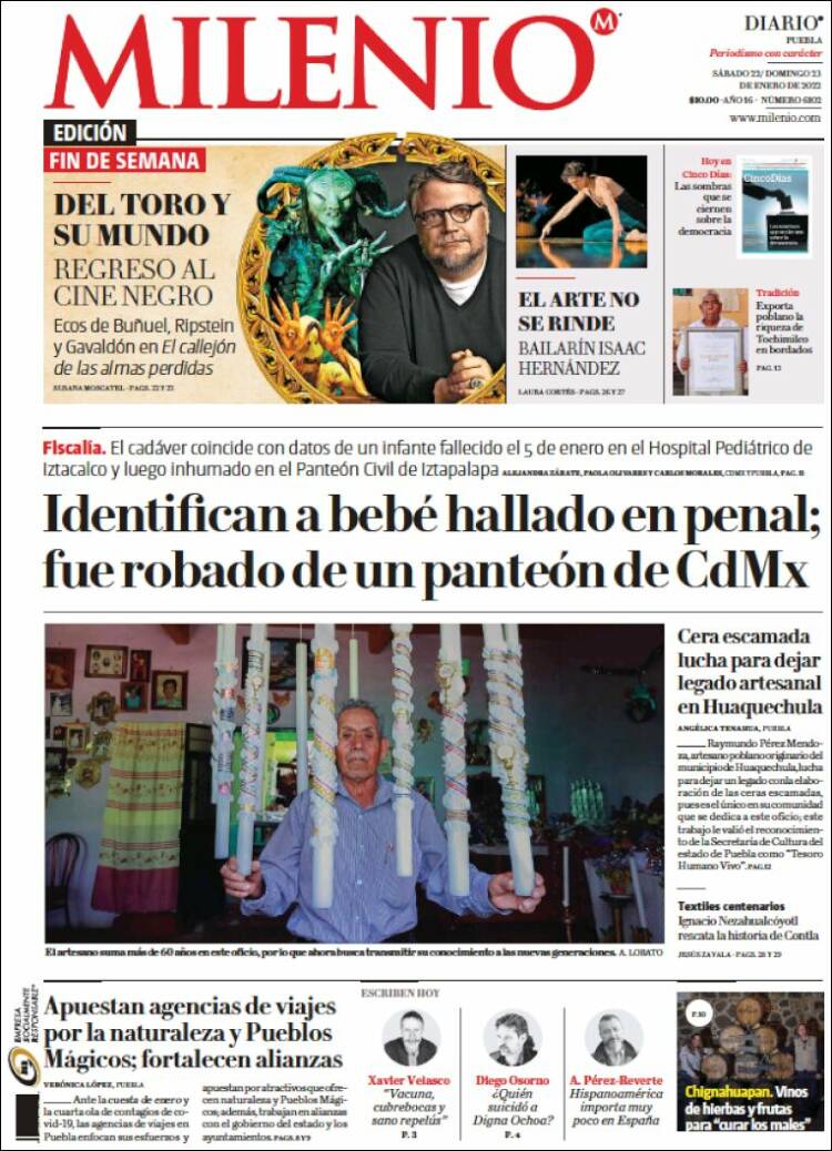 Portada de Milenio de Puebla (M&eacute;xico)
