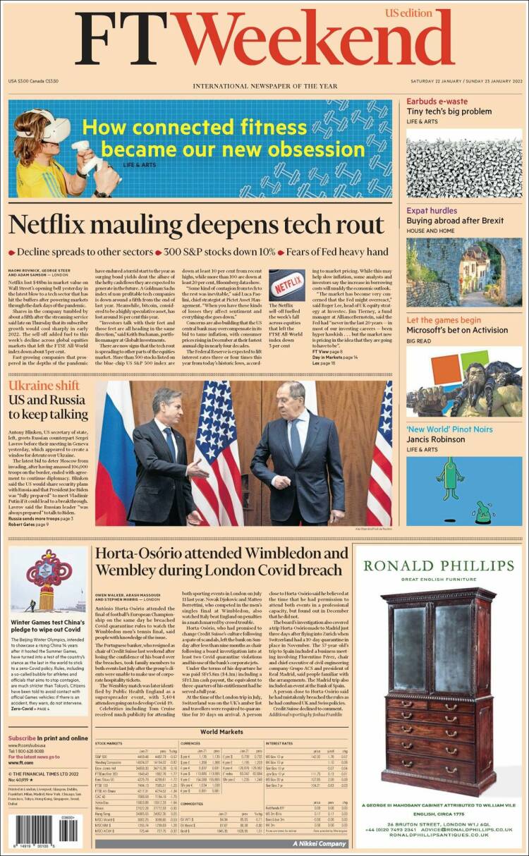 Portada de Financial Times - USA (USA)