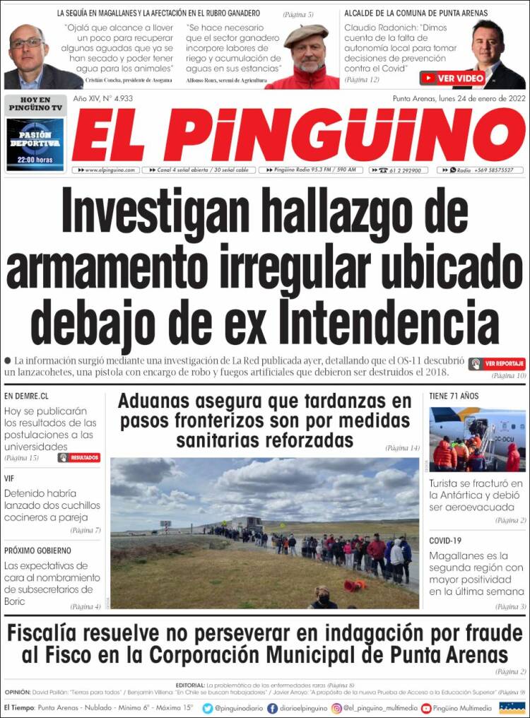 Portada de El Pingüino (Chile)