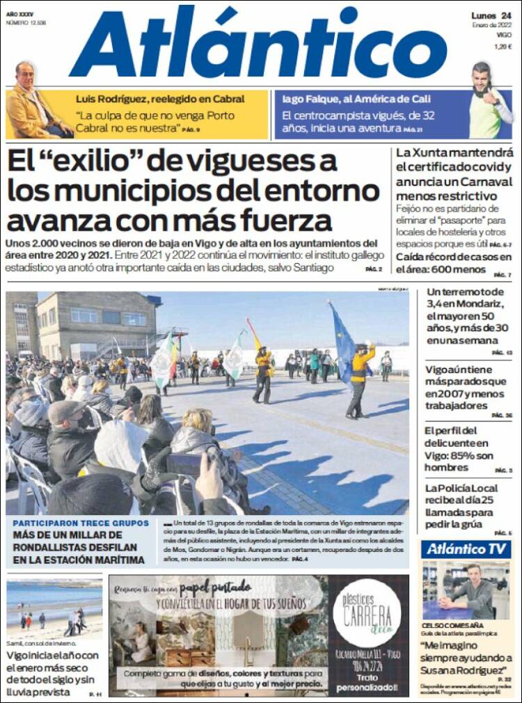 Portada de Atlántico Diario (Espa&ntilde;a)