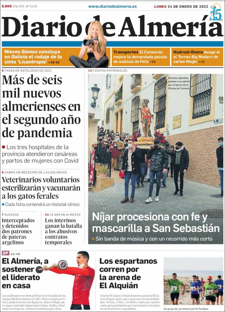 Portada de Diario de Almería (Espa&ntilde;a)