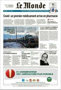 Portada de Le Monde (France)