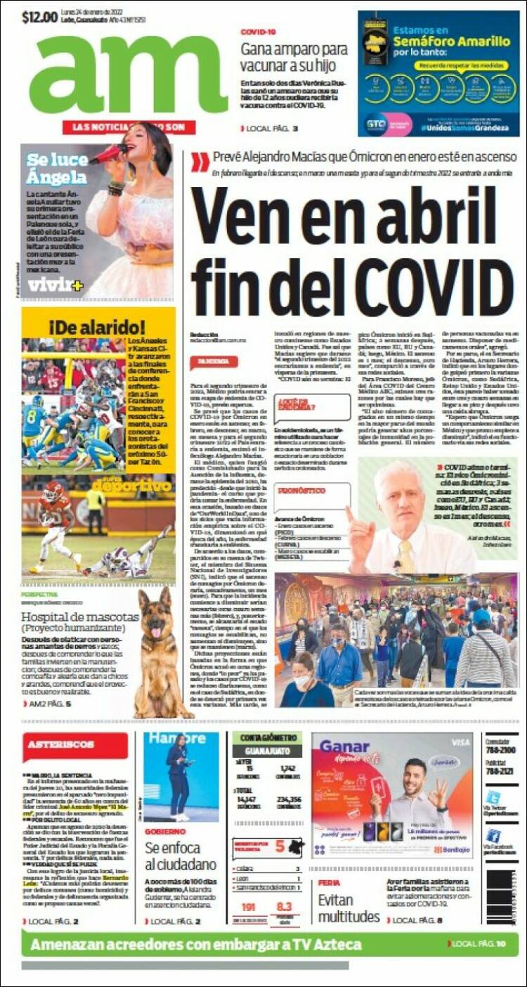 Portada de Al Día A.M. (M&eacute;xico)
