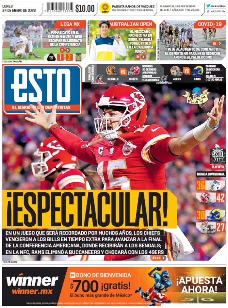 Portada de Esto (M&eacute;xico)