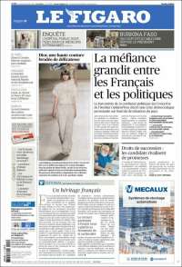 Portada de Le Figaro (France)