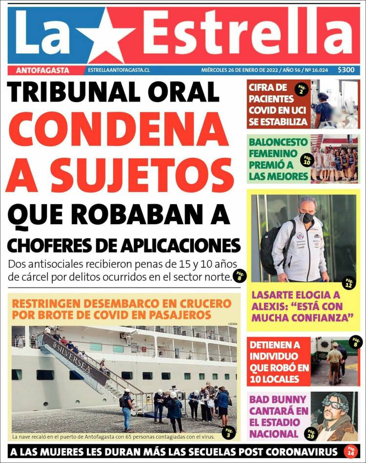 Portada de La Estrella del Norte (Chile)