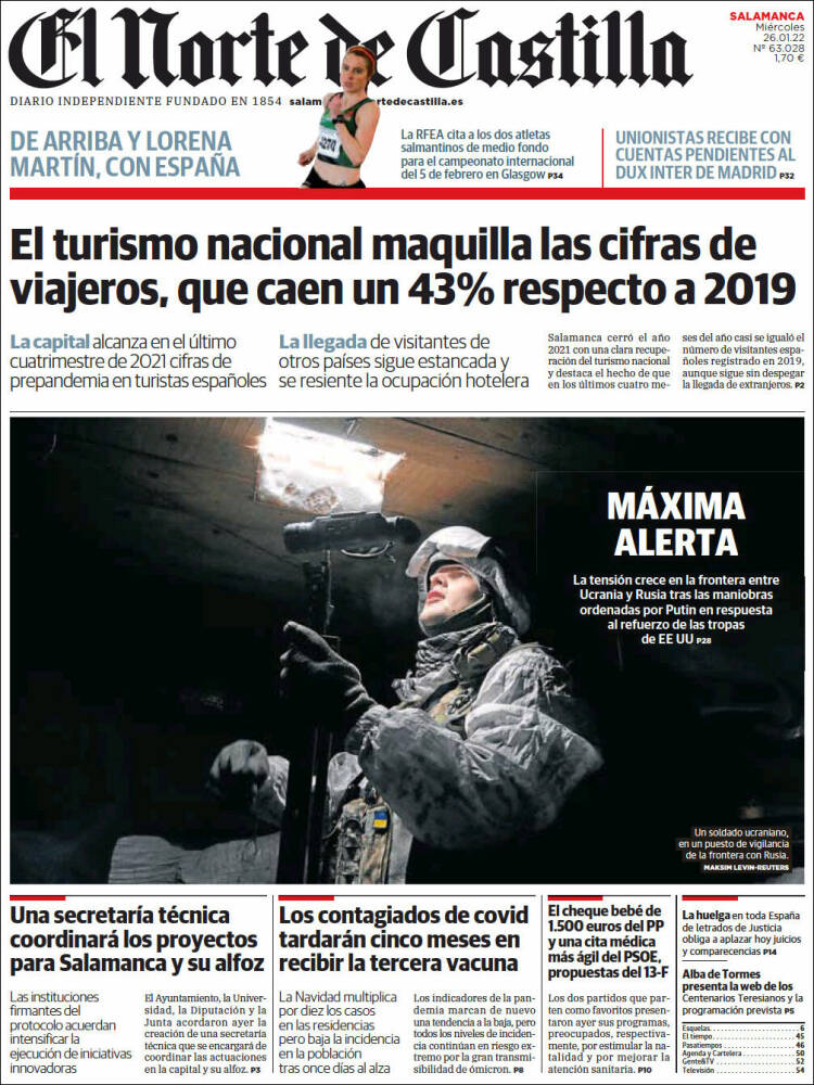 Portada de Norte de Castilla - Salamanca (Espa&ntilde;a)