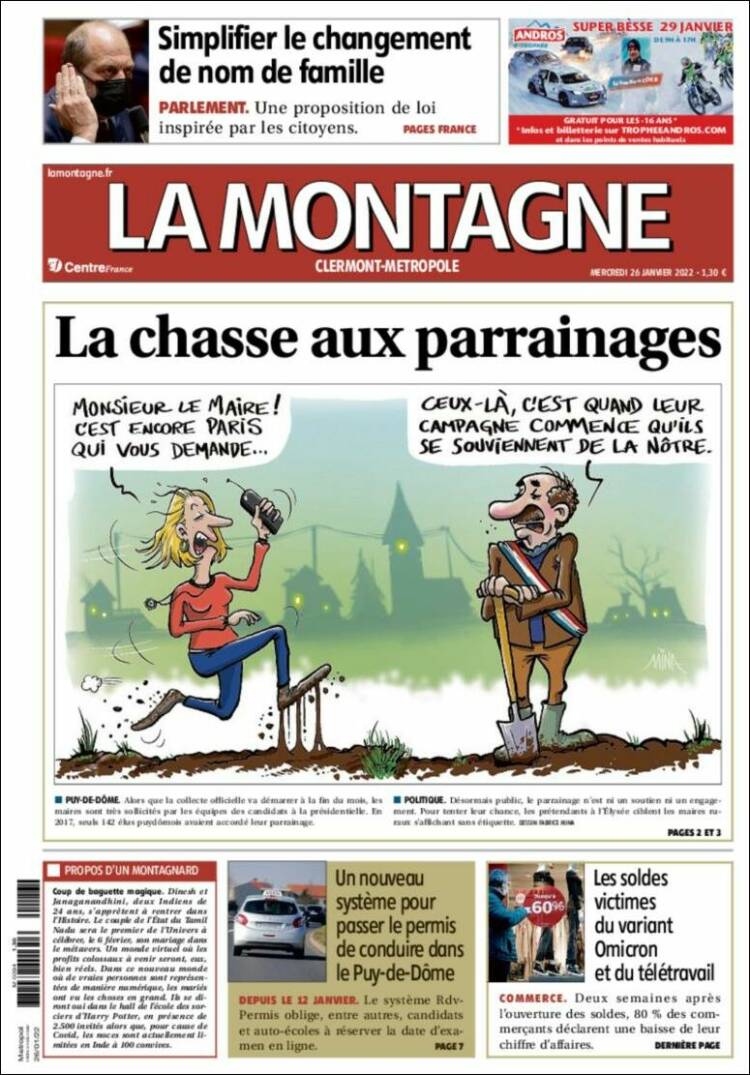 Portada de La Montagne (Francia)
