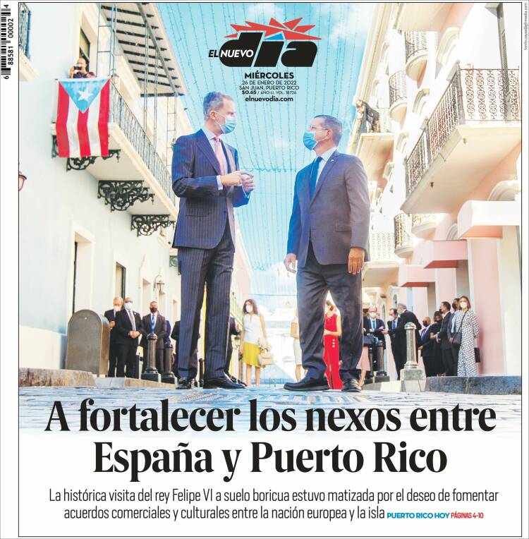 Portada de El Nuevo Día (Puerto Rico)