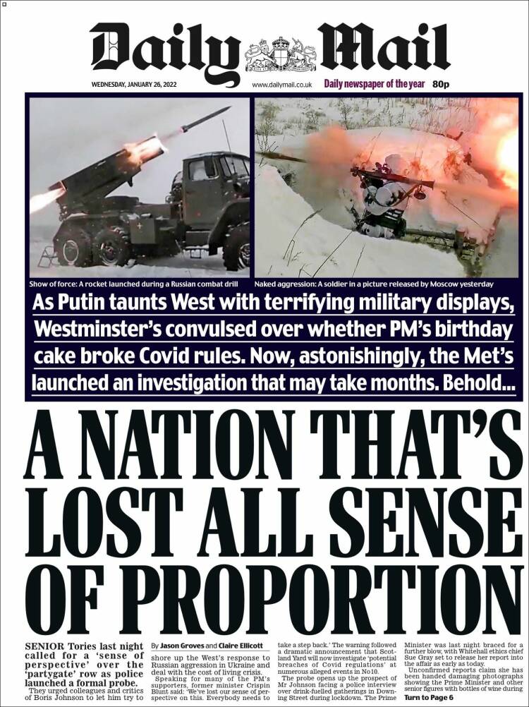 Portada de Daily Mail (United Kingdom)