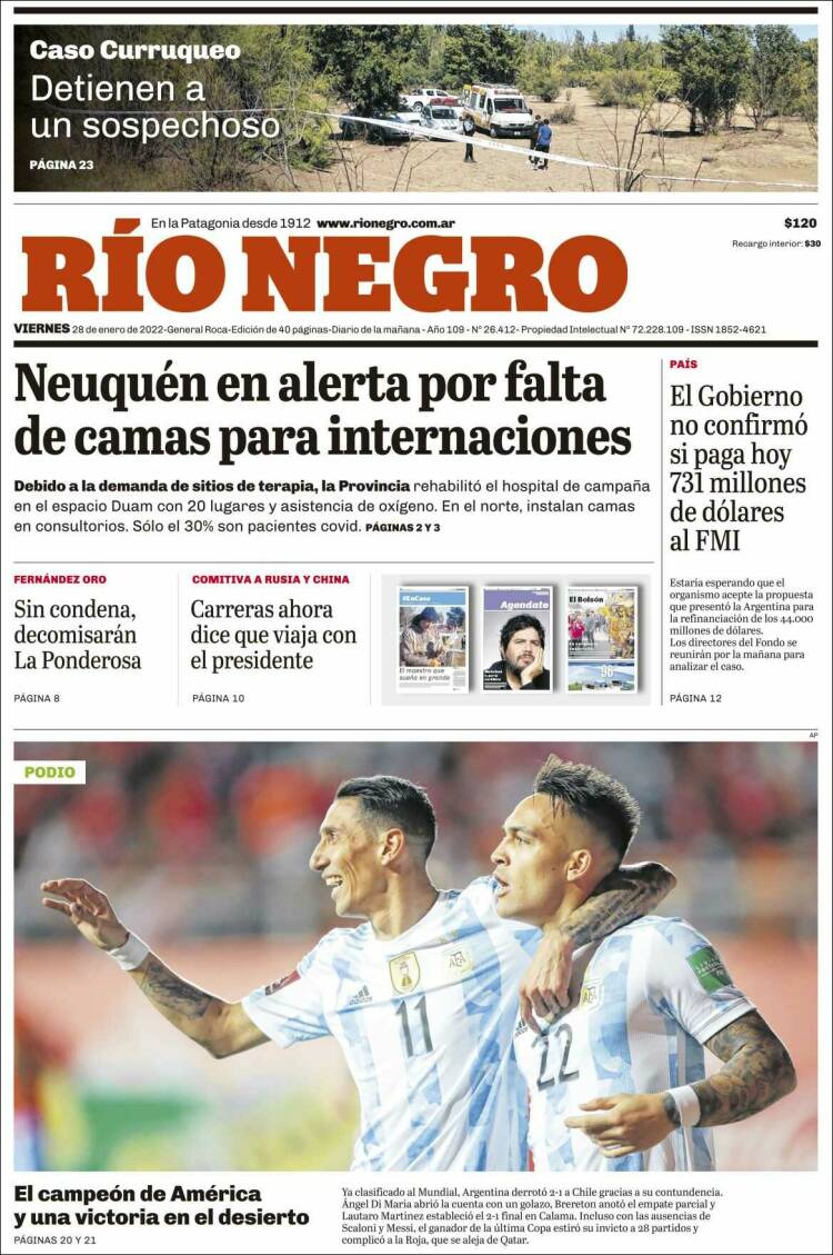 Portada de Rio Negro (Argentina)