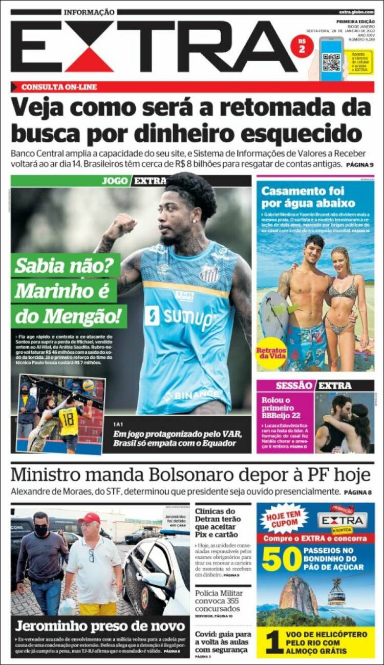 Portada de Extra (Brasil)