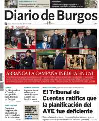 Portada de Diario de Burgos (España)