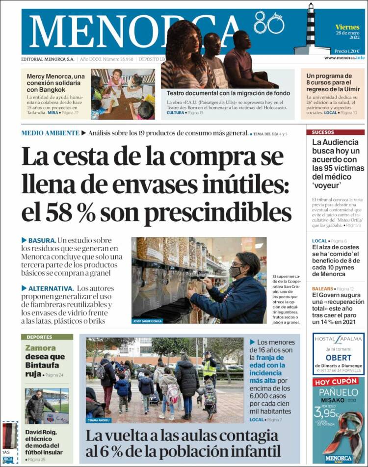 Portada de Menorca - Diario Insular (España)