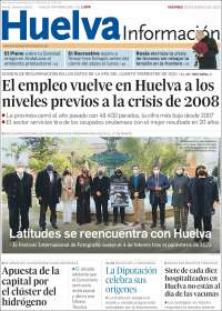 Portada de Huelva Información (España)