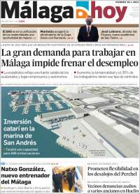 Portada de Málaga Hoy (España)