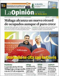 Portada de La Opinión de Málaga (España)