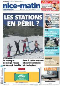 Portada de Nice-Matin (Francia)