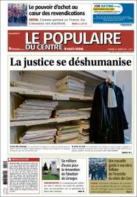 Portada de Le Populaire du Centre (Francia)