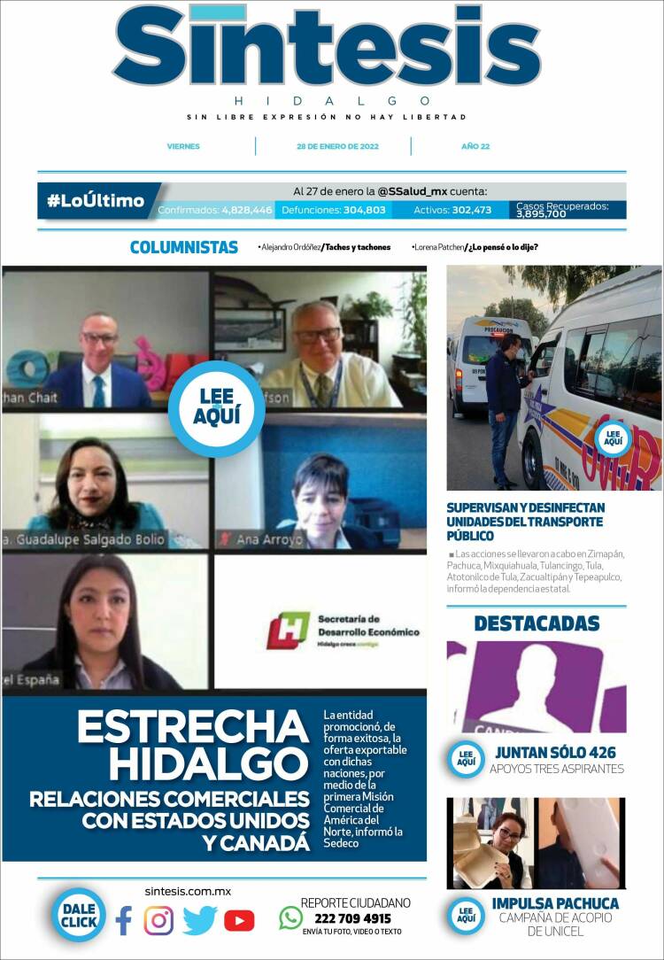 Portada de Sistesis - Hidalgo (M&eacute;xico)