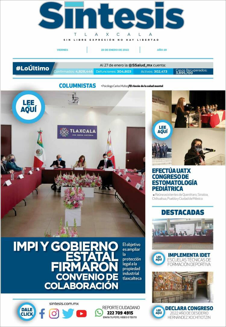 Portada de Síntesis de Tlaxcala (M&eacute;xico)