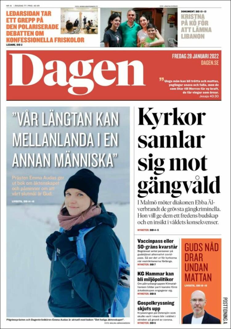 Portada de Dagen (Suecia)