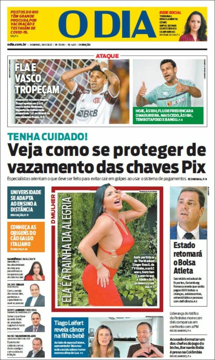 Portada de O Dia (Brasil)
