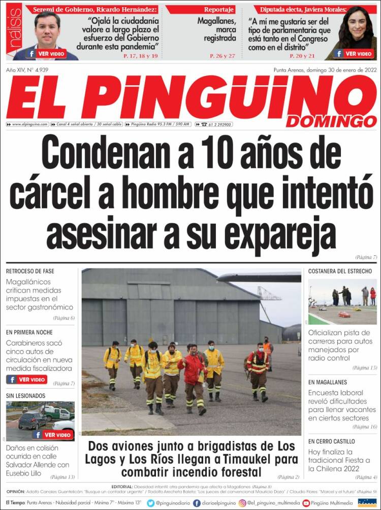 Portada de El Pingüino (Chile)