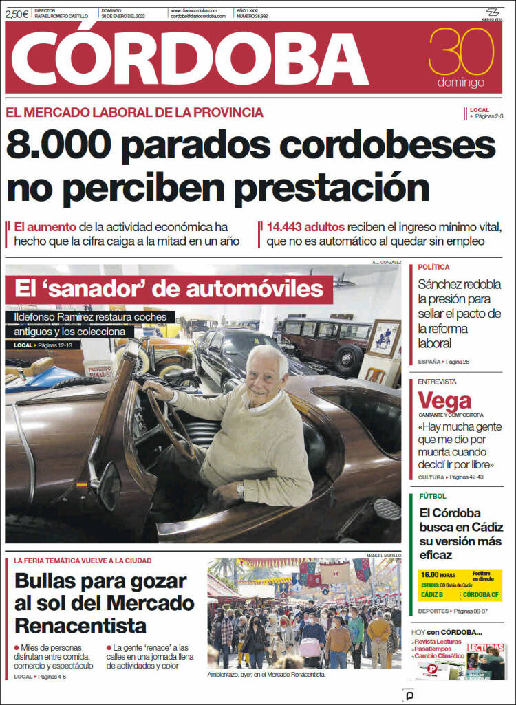 Portada de Diario de Córdoba (Espa&ntilde;a)