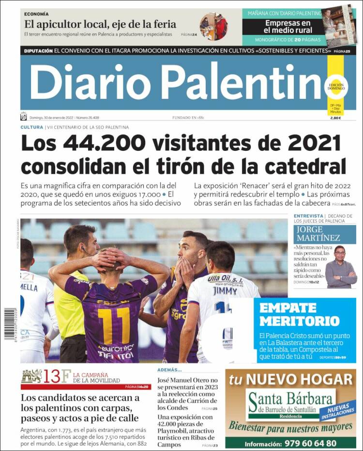 Portada de Diario Palentino (Espa&ntilde;a)