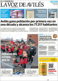 Portada de El Comercio - Avilés (Espa&ntilde;a)