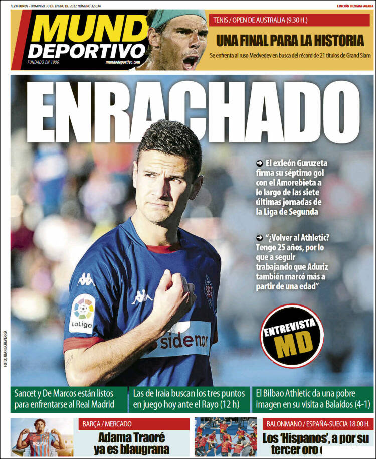 Portada de Mundo Deportivo Bizkaia (Espa&ntilde;a)